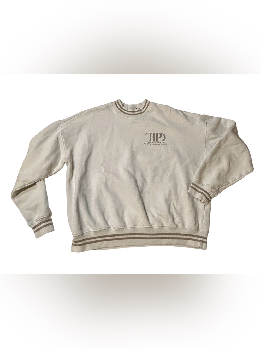 Taylor Swift The Tortured Poets Department TTPD Crewneck Sweatshirt size medium
